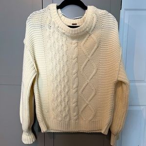 Free People Cable Knit Sweater